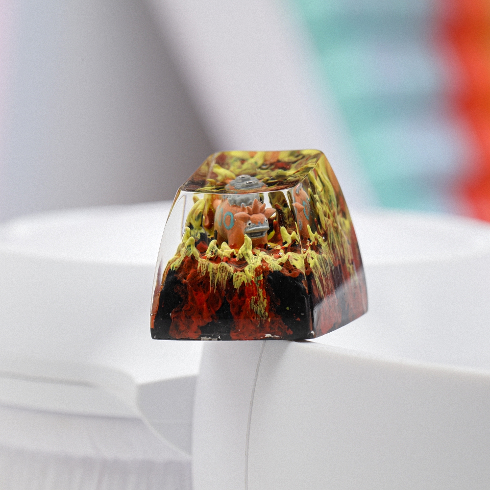 Pokemon - Camerupt Artisan Keycap Breakwooden
