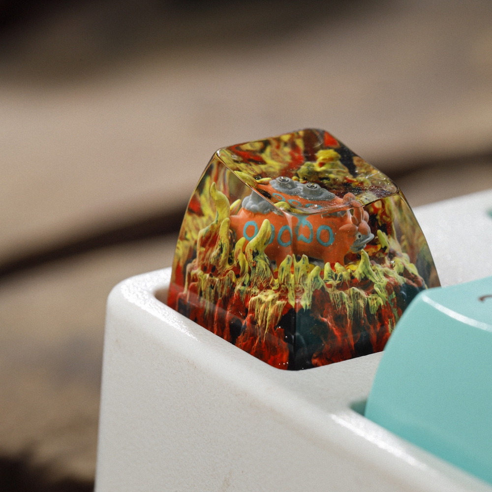 Pokemon - Camerupt Artisan Keycap Breakwooden
