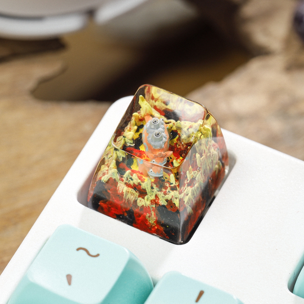 Pokemon - Camerupt Artisan Keycap Breakwooden