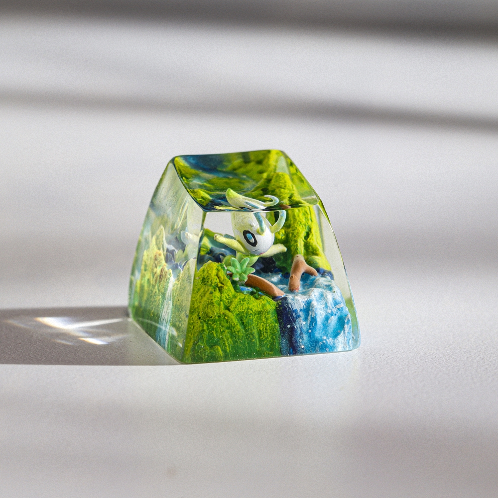 Pokemon - Celebi Artisan Keycap Breakwooden