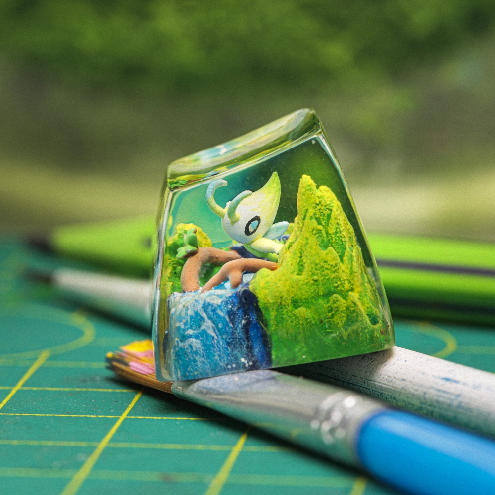 Pokemon - Celebi Artisan Keycap Breakwooden 2