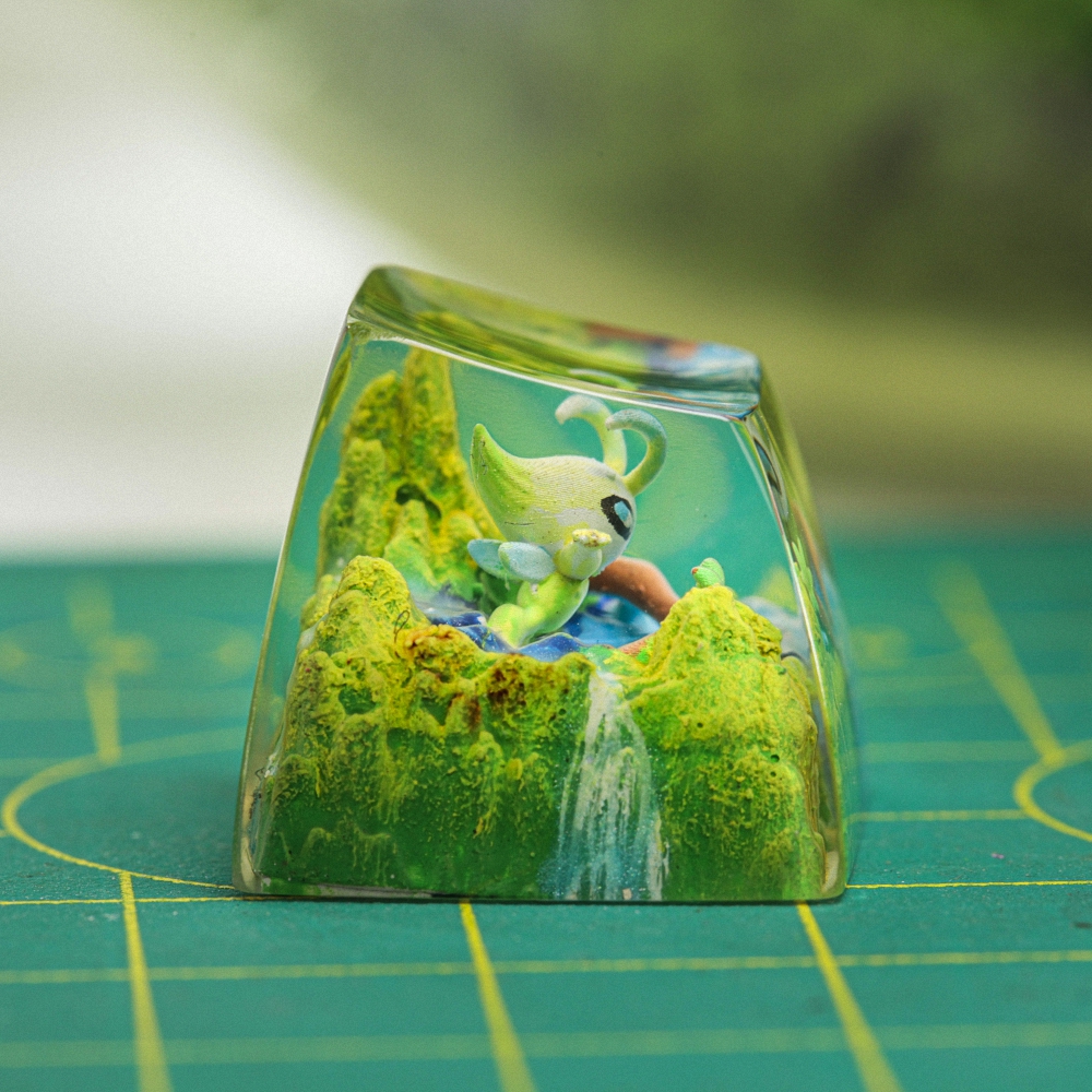 Pokemon - Celebi Artisan Keycap Breakwooden 2