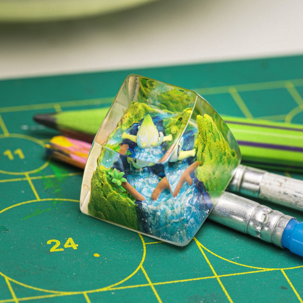 Pokemon - Celebi Artisan Keycap Breakwooden 2