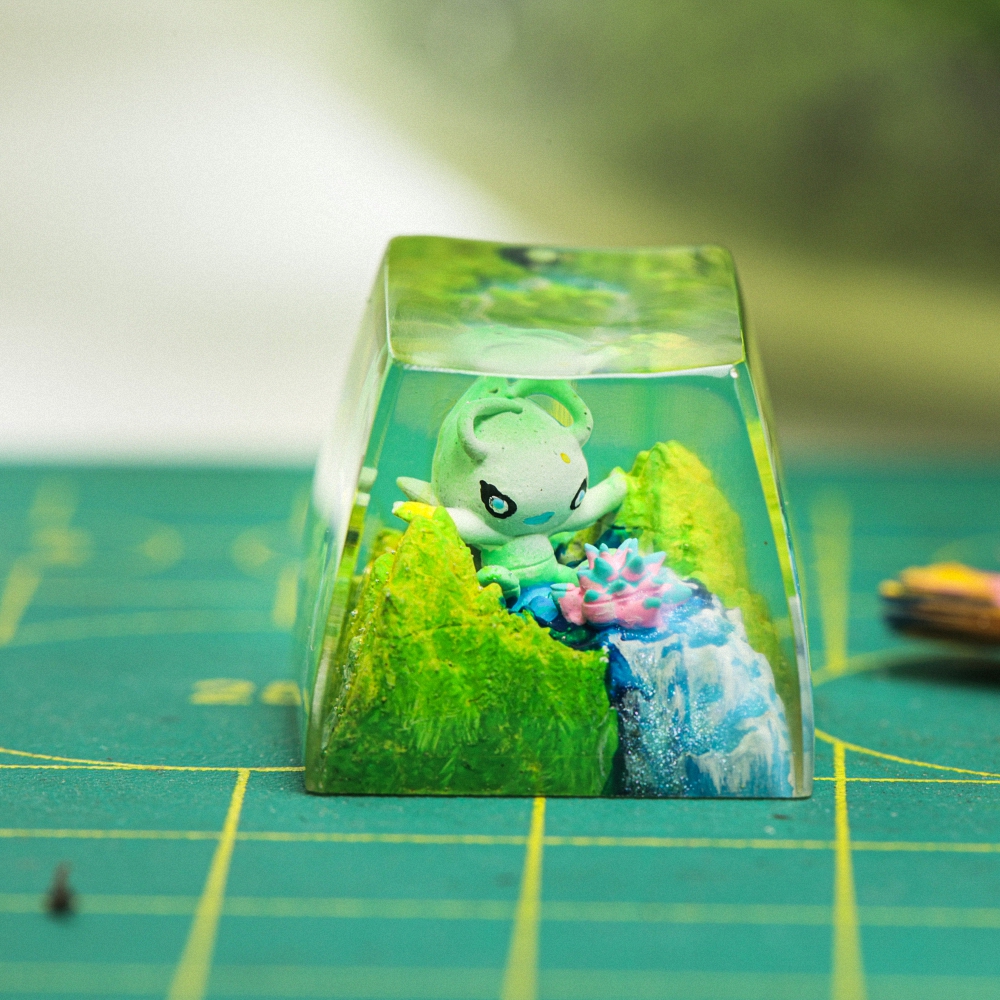 Pokemon - Celebi Artisan Keycap Breakwooden 2