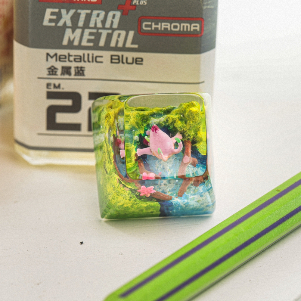 Pokemon - Celebi Artisan Keycap Breakwooden 2