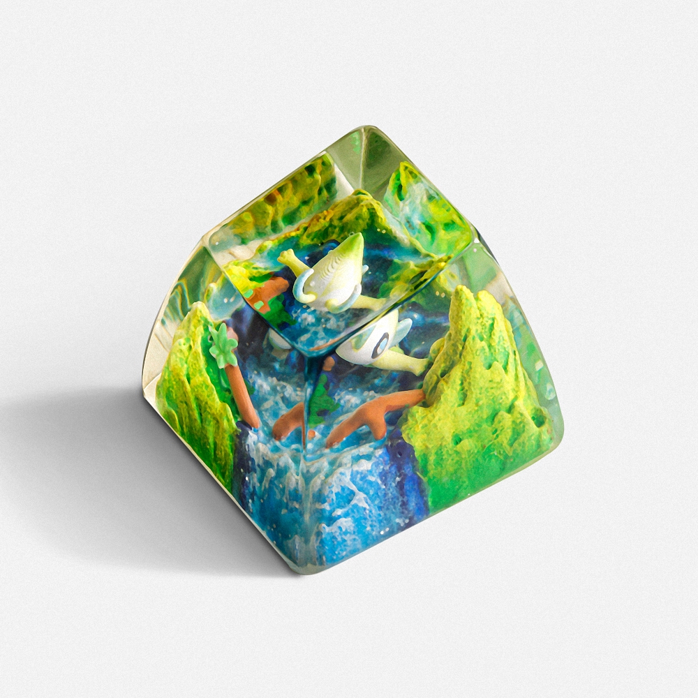 Pokemon - Celebi Artisan Keycap Breakwooden 5