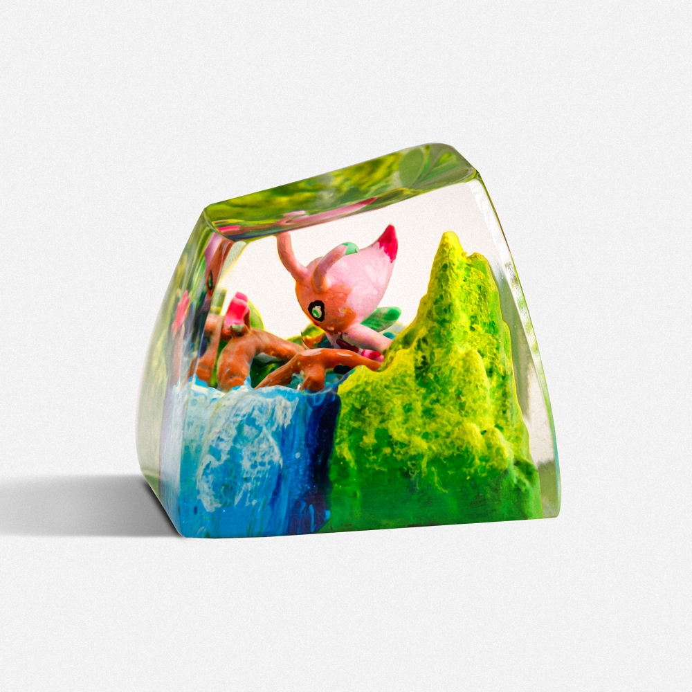 Pokemon - Celebi Artisan Keycap Breakwooden 5