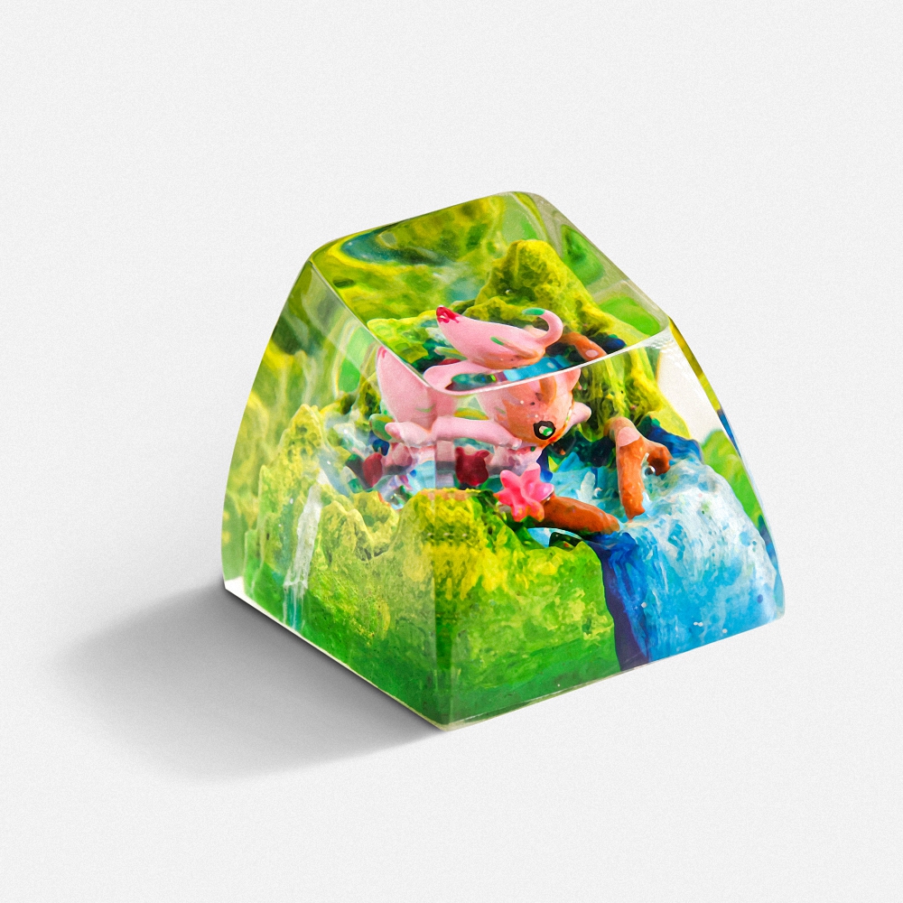 Pokemon - Celebi Artisan Keycap Breakwooden 5