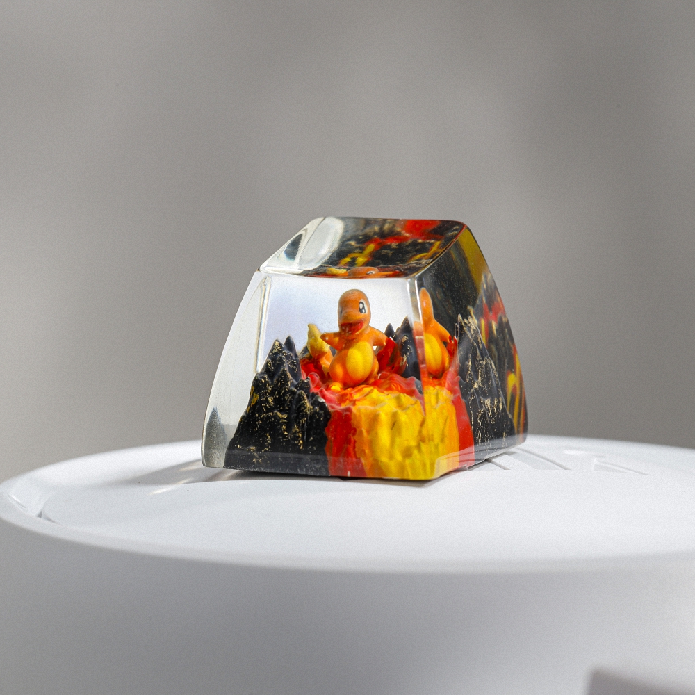 Pokemon - Chamander Artisan Keycap Breakwooden 10