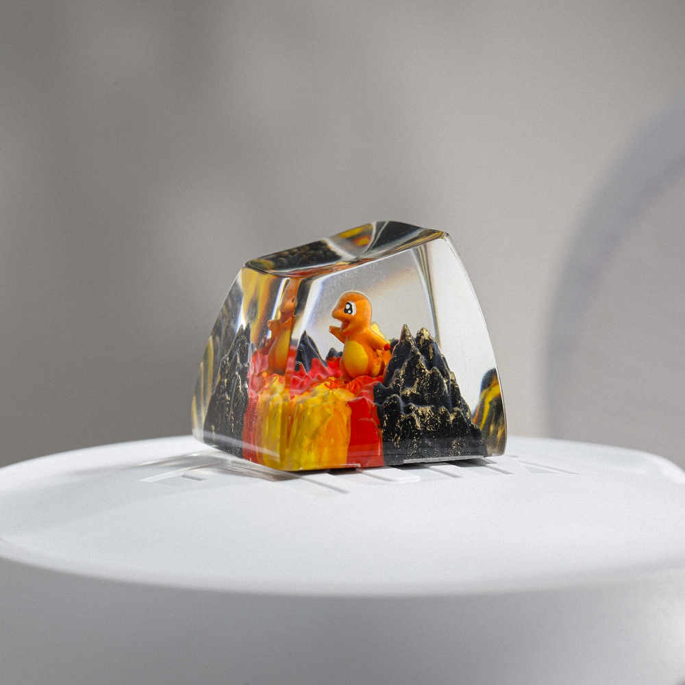 Pokemon - Chamander Artisan Keycap Breakwooden 10