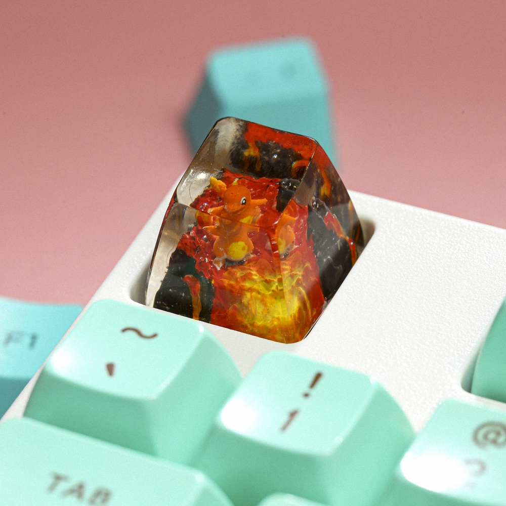 Pokemon - Chamander Artisan Keycap Breakwooden 11