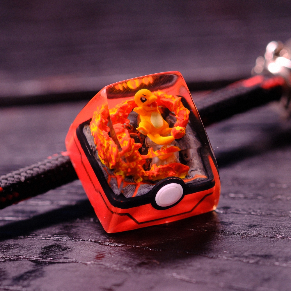 Pokemon - Chamander Artisan Keycap Breakwooden 2