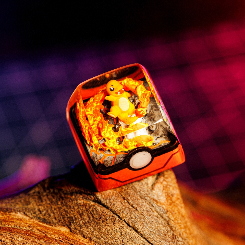 Pokemon - Chamander Artisan Keycap Breakwooden 2