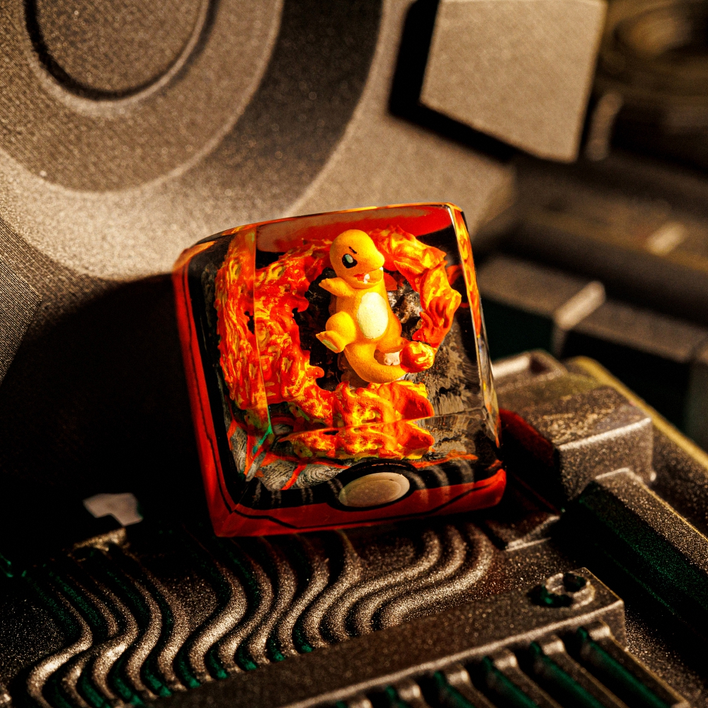 Pokemon - Chamander Artisan Keycap Breakwooden 2