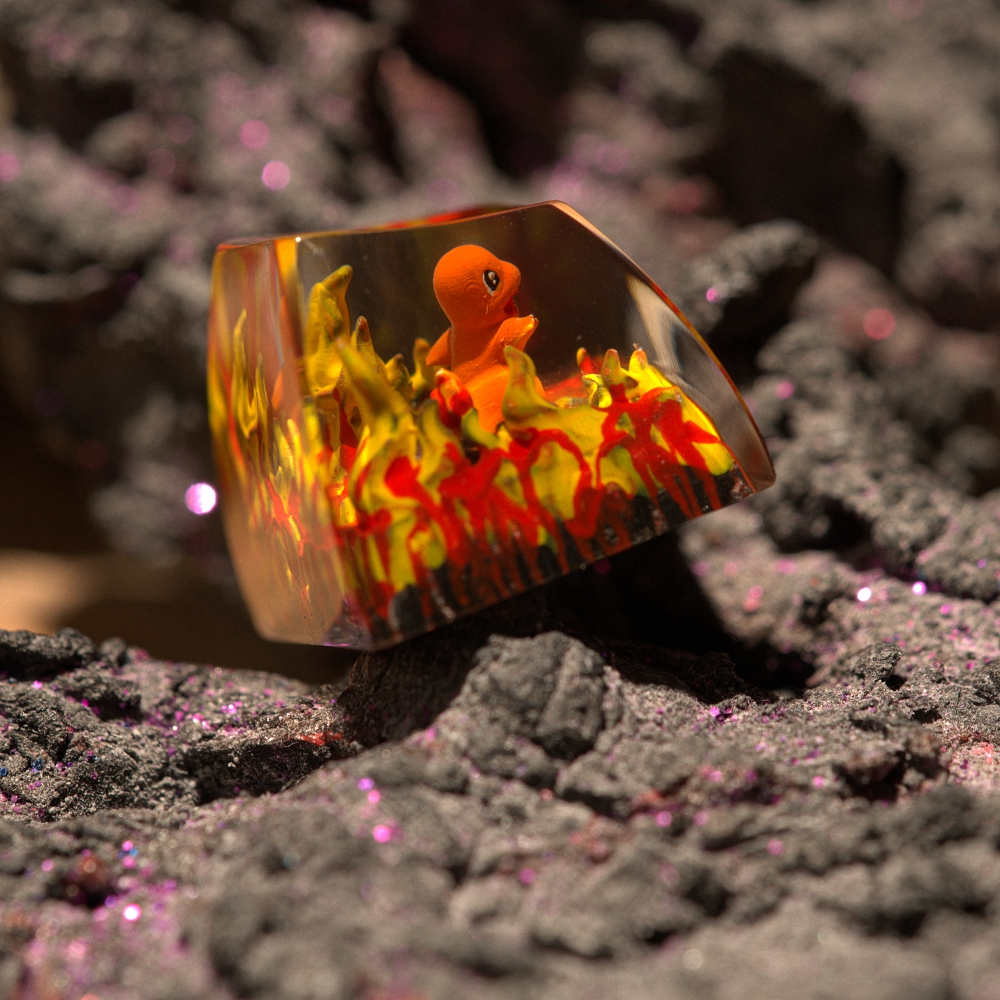 Pokemon - Chamander Artisan Keycap Breakwooden 3