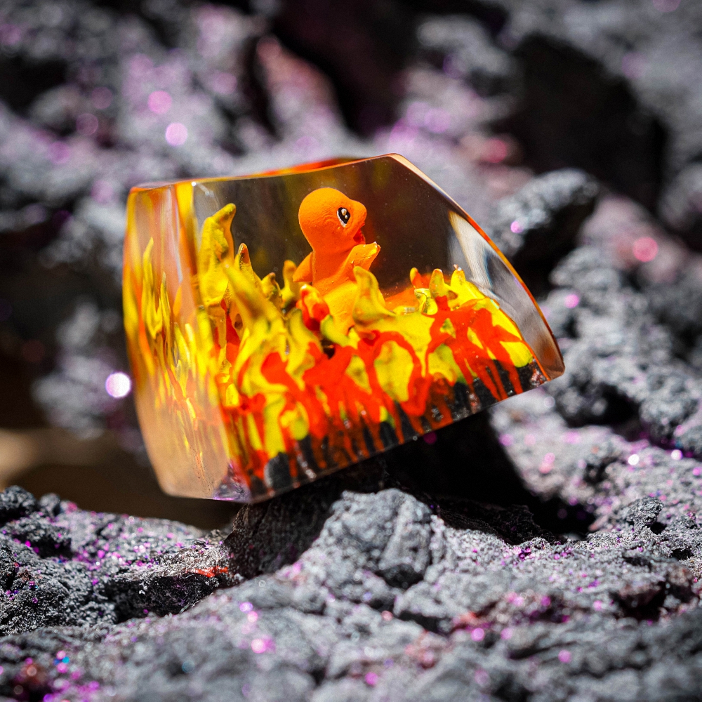 Pokemon - Chamander Artisan Keycap Breakwooden 4