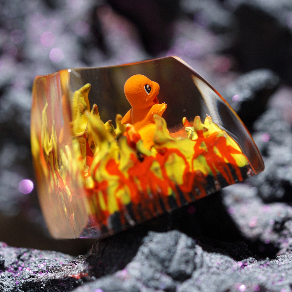 Pokemon - Chamander Artisan Keycap Breakwooden 4
