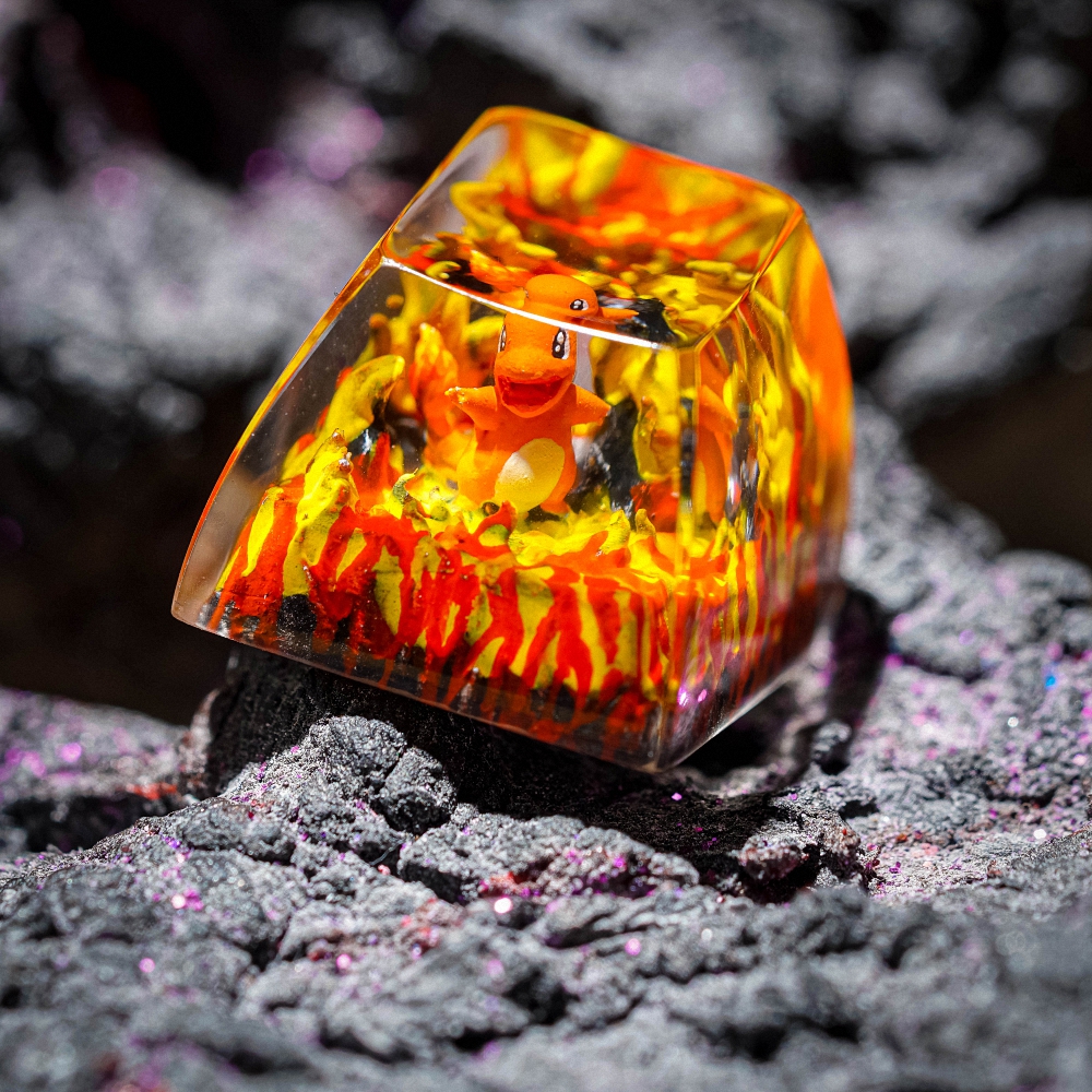 Pokemon - Chamander Artisan Keycap Breakwooden 4
