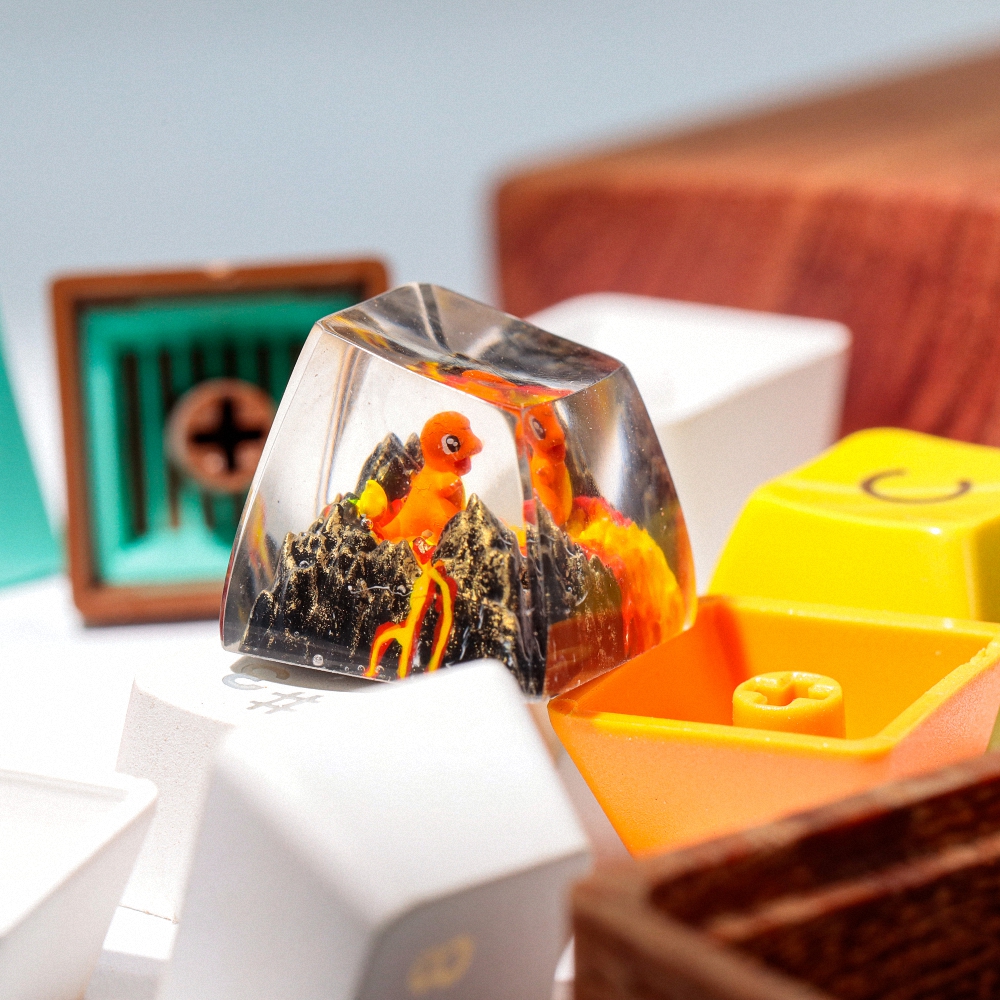 Pokemon - Chamander Artisan Keycap Breakwooden 5