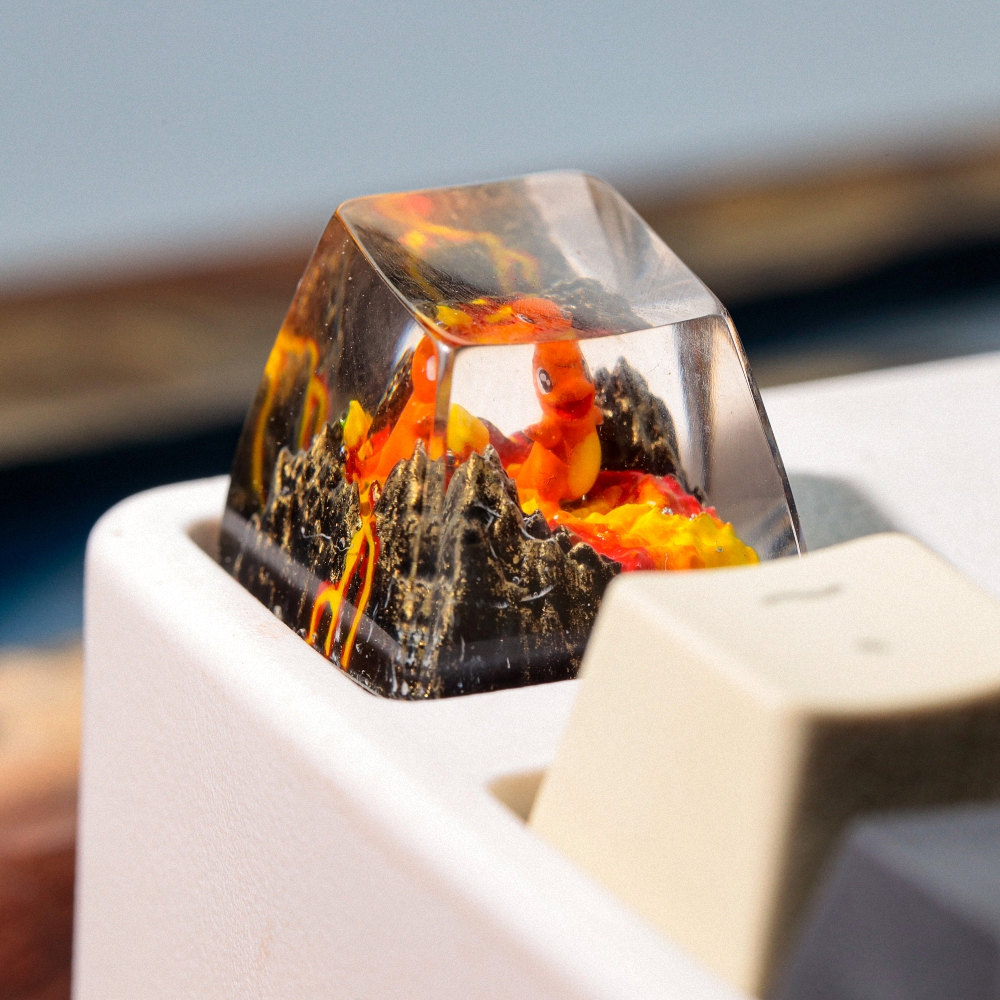 Pokemon - Chamander Artisan Keycap Breakwooden 5