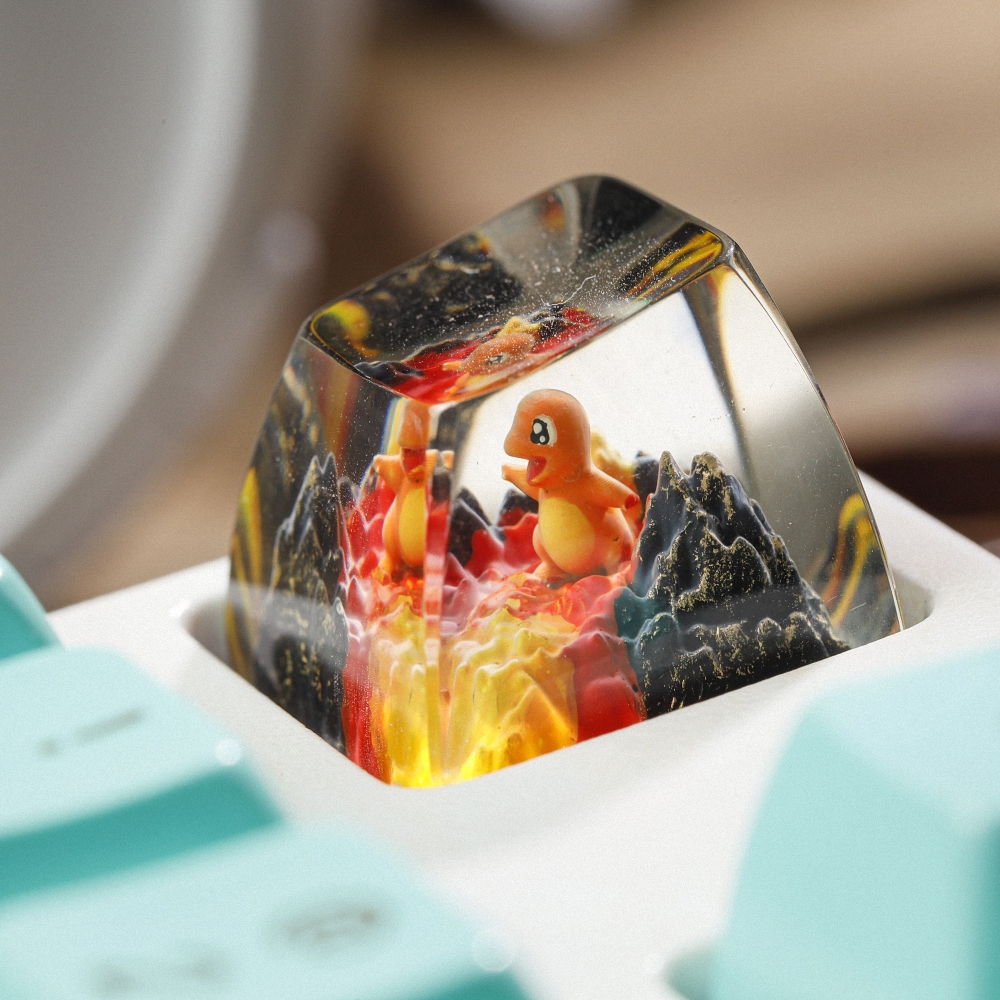 Pokemon - Chamander Artisan Keycap Breakwooden 6