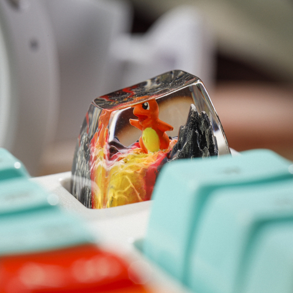 Pokemon - Chamander Artisan Keycap Breakwooden 6