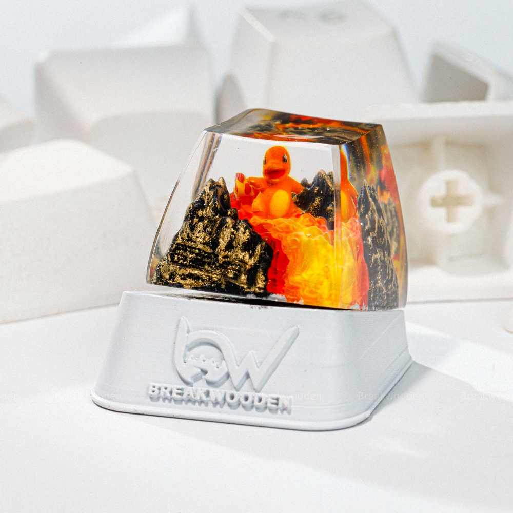 Pokemon - Chamander Artisan Keycap Breakwooden 7