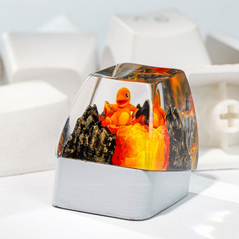 Pokemon - Chamander Artisan Keycap Breakwooden 7