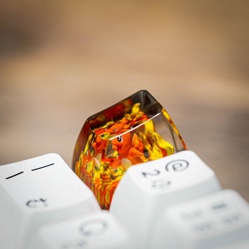 Pokemon - Chamander Artisan Keycap Breakwooden 8