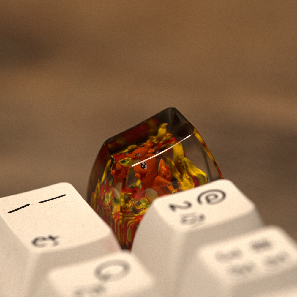 Pokemon - Chamander Artisan Keycap Breakwooden 8