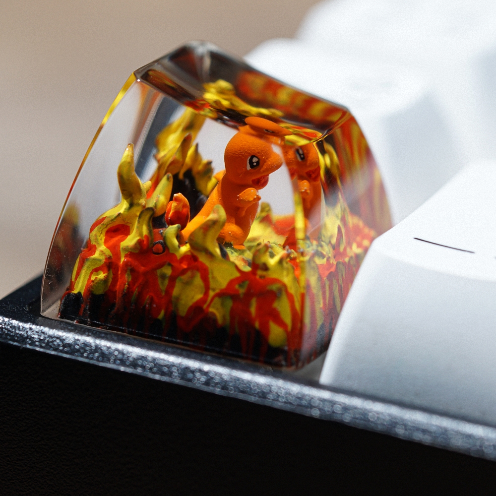 Pokemon - Chamander Artisan Keycap Breakwooden 8