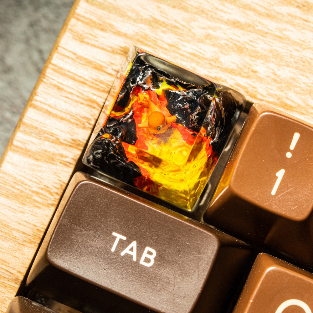 Pokemon - Chamander Artisan Keycap Breakwooden 8