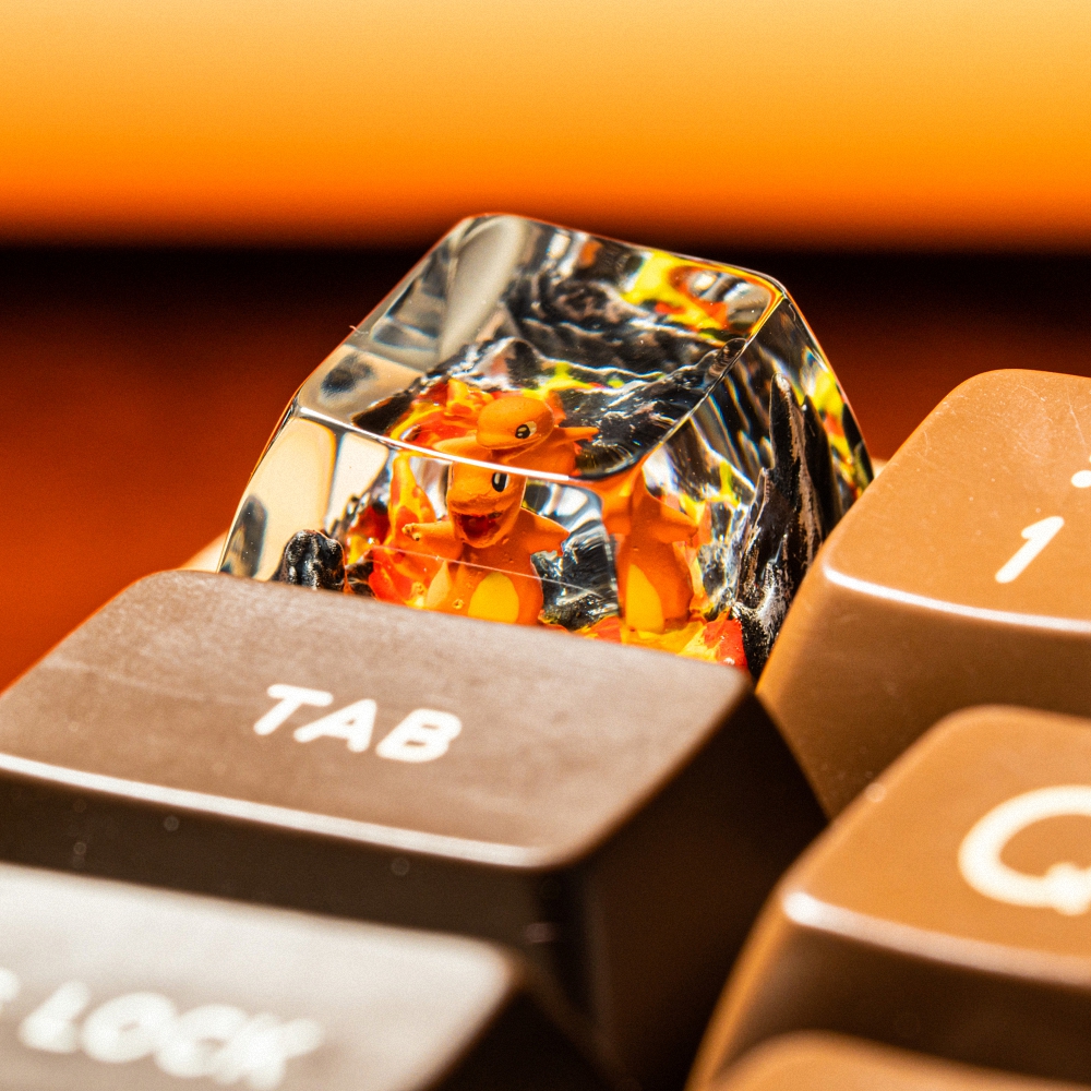 Pokemon - Chamander Artisan Keycap Breakwooden 8