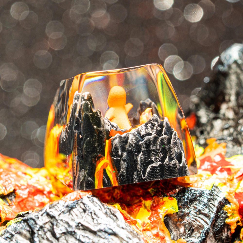 Pokemon - Chamander Artisan Keycap Breakwooden 9