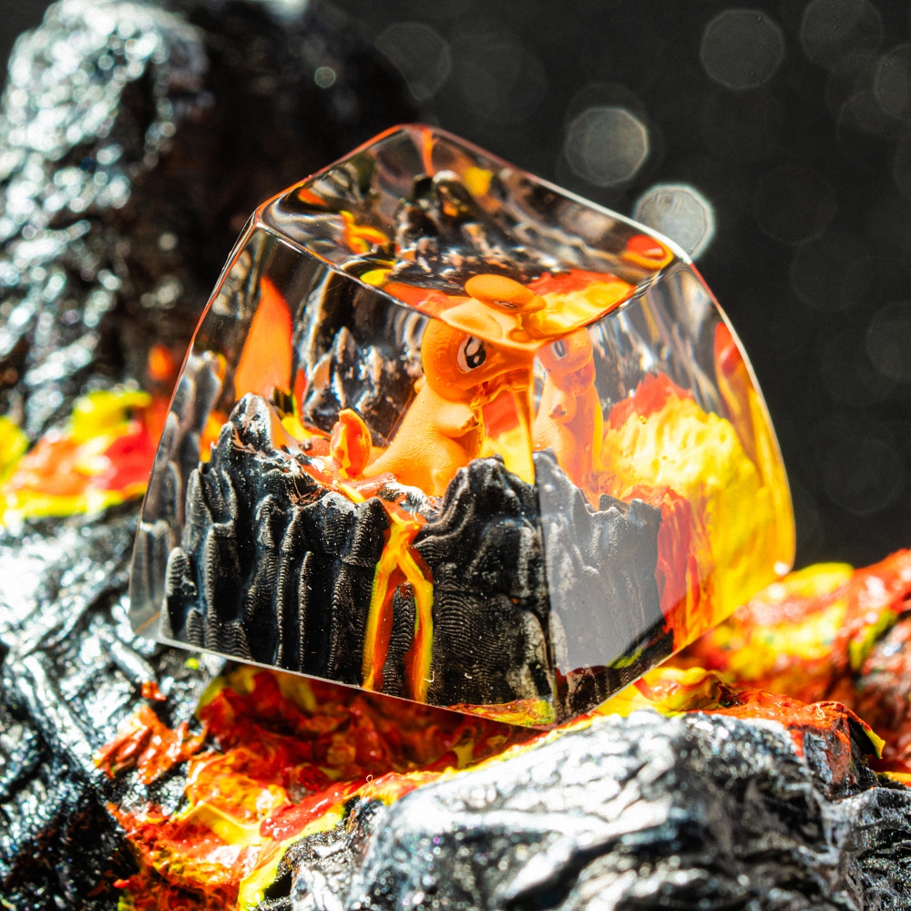 Pokemon - Chamander Artisan Keycap Breakwooden 9