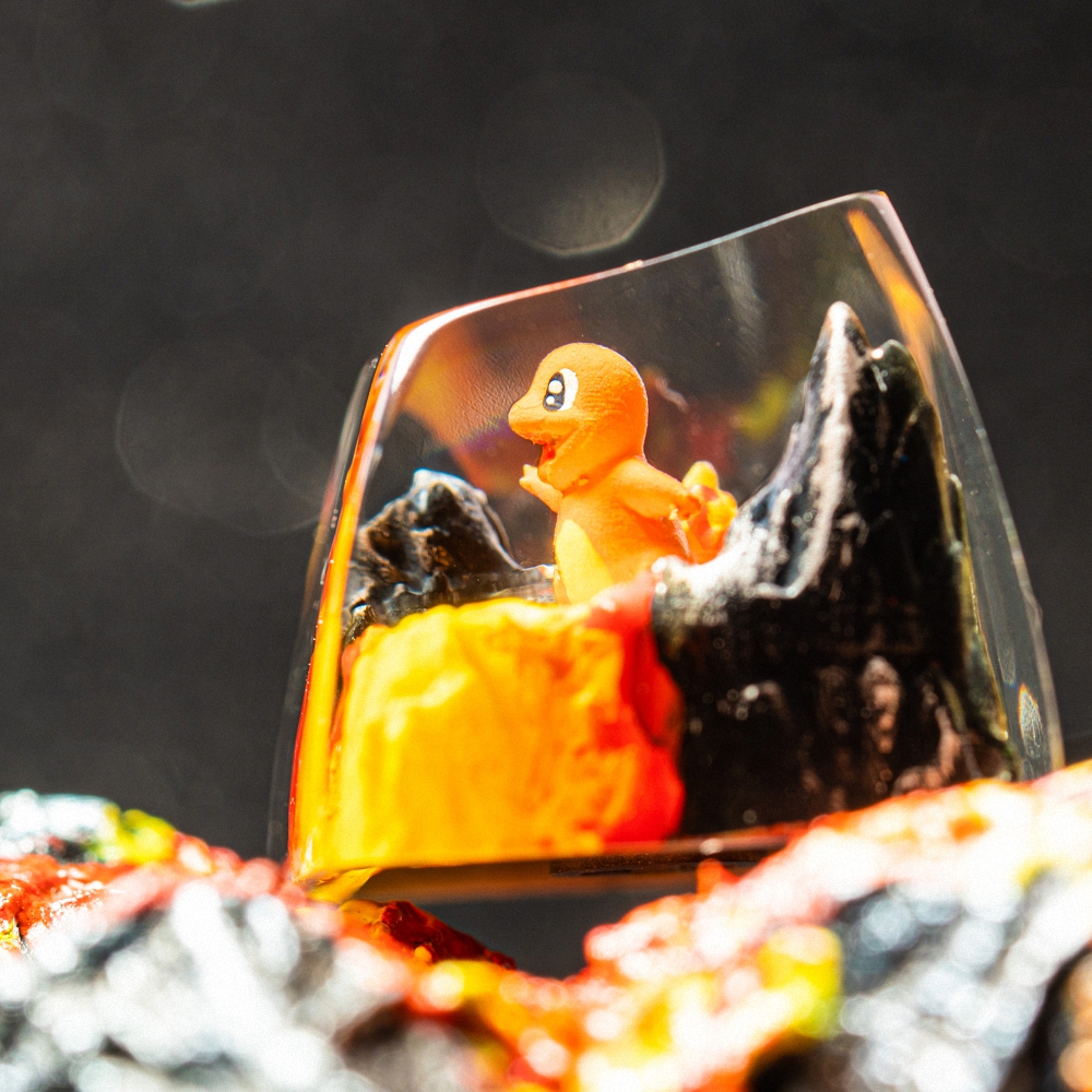 Pokemon - Chamander Artisan Keycap Breakwooden 9