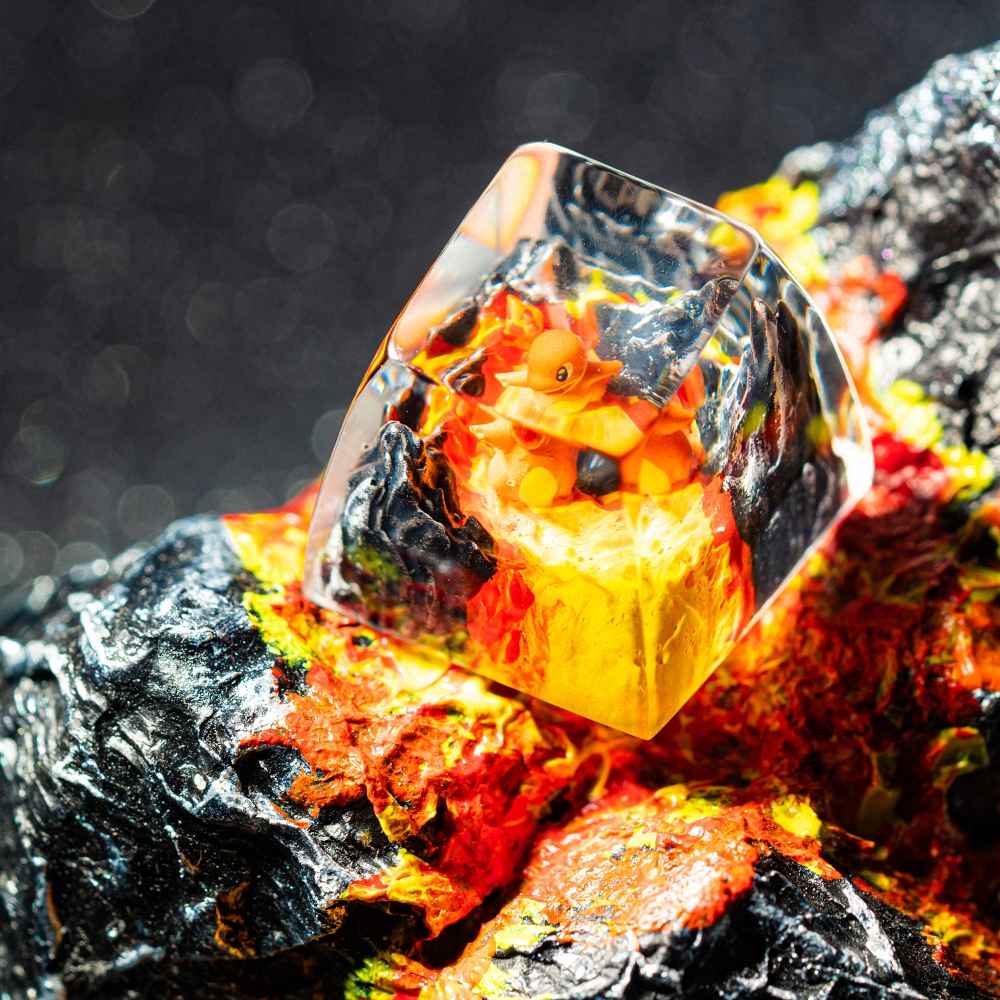 Pokemon - Chamander Artisan Keycap Breakwooden 9