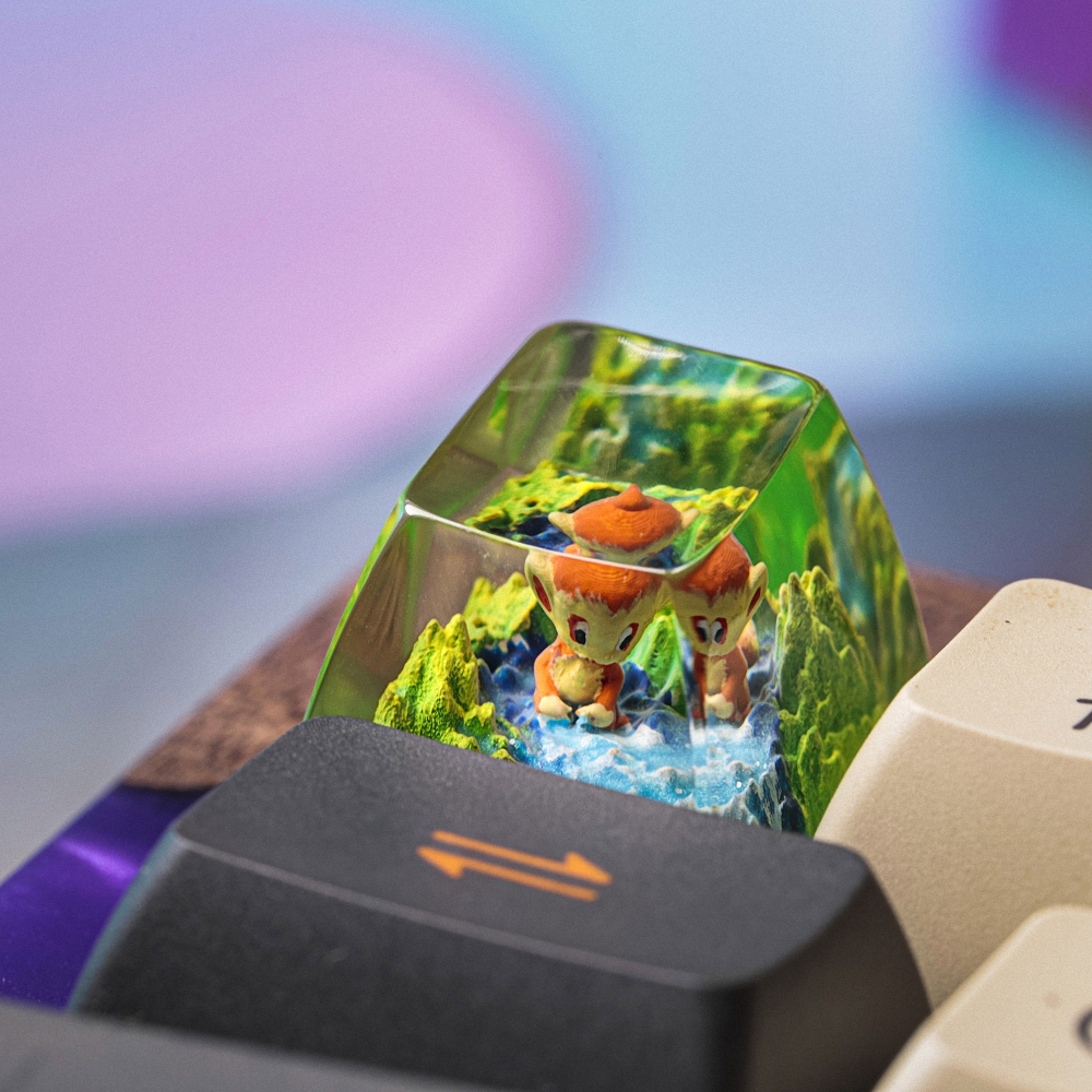 Pokemon - Chamchar Artisan Keycap Breakwooden 2