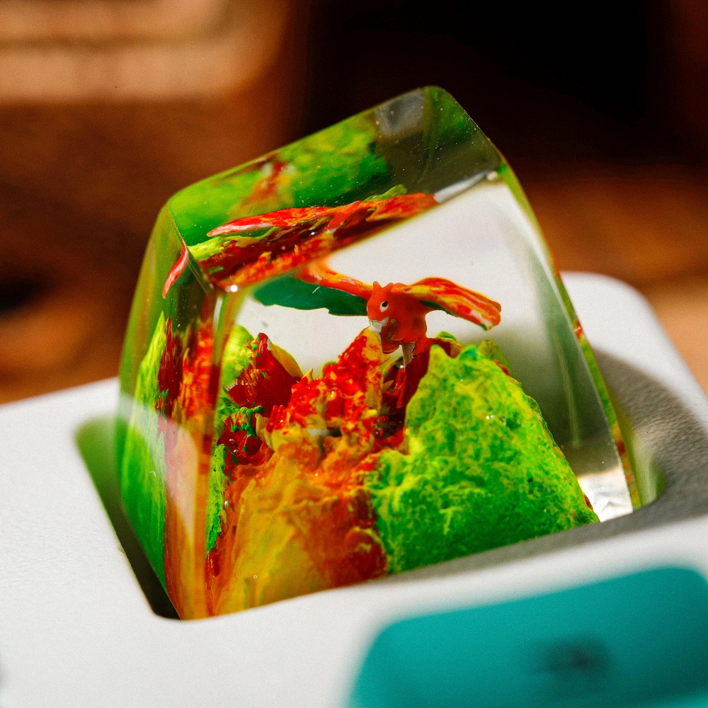 Pokemon - Charizard Artisan Keycap Breakwooden 10