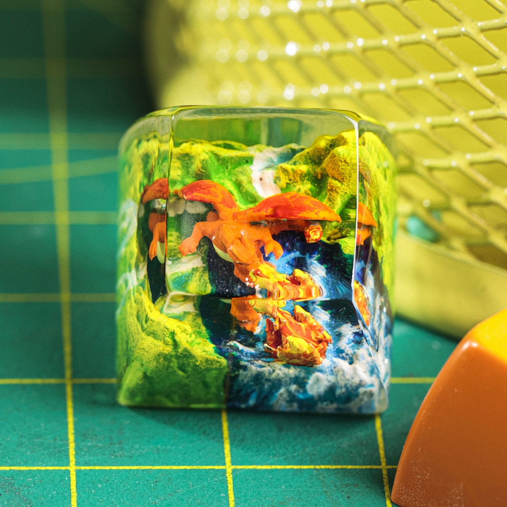 Pokemon - Charizard Artisan Keycap Breakwooden 13
