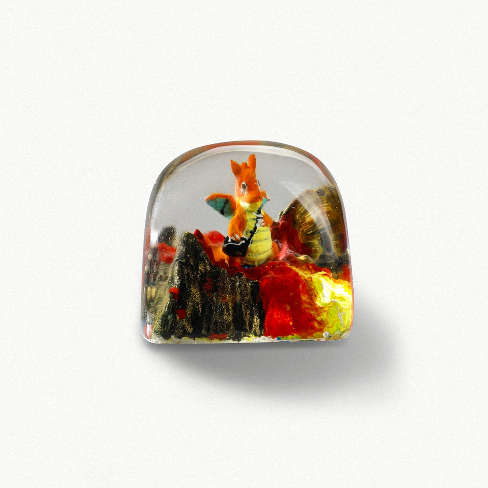 Pokemon - Charizard Artisan Keycap Breakwooden 15