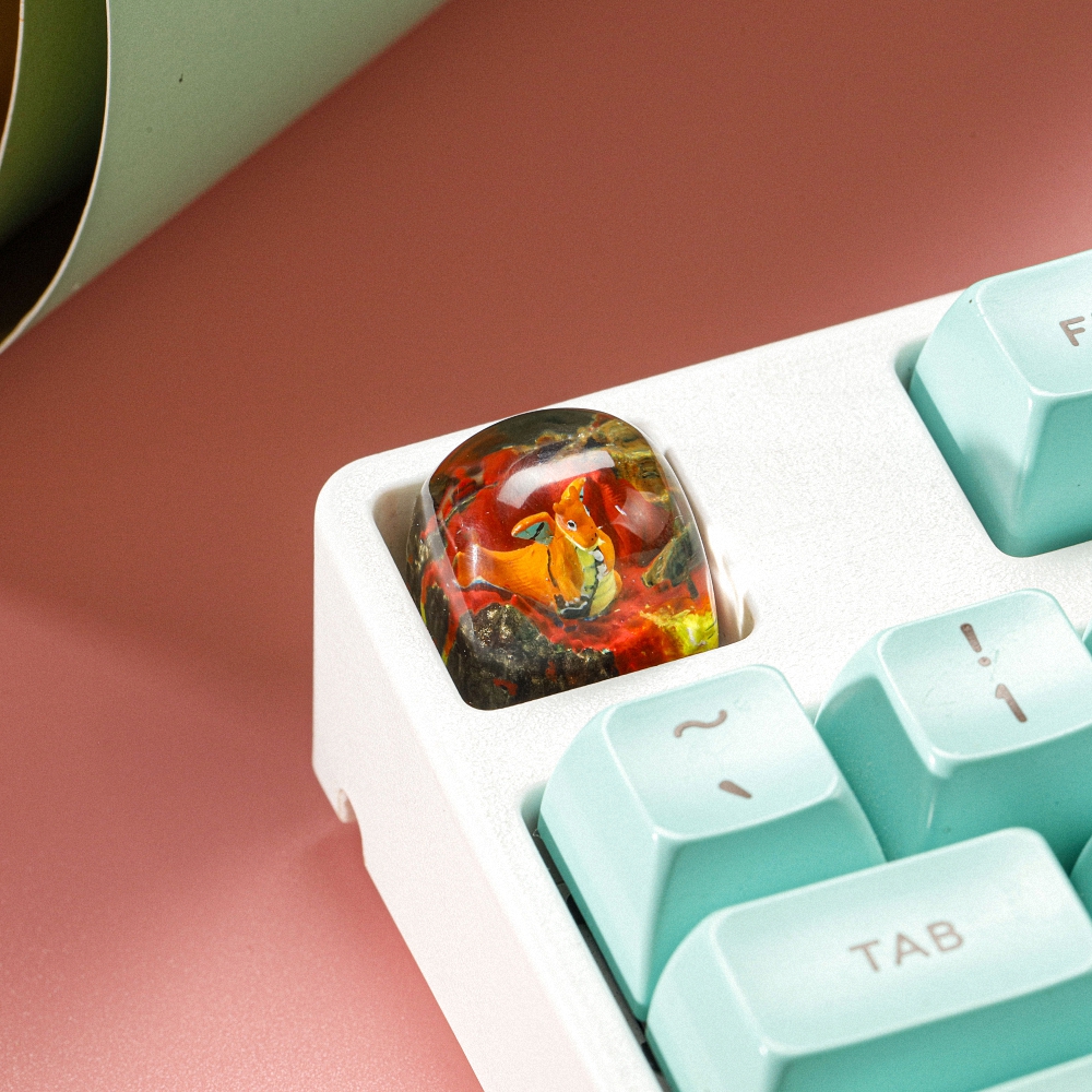 Pokemon - Charizard Artisan Keycap Breakwooden 15