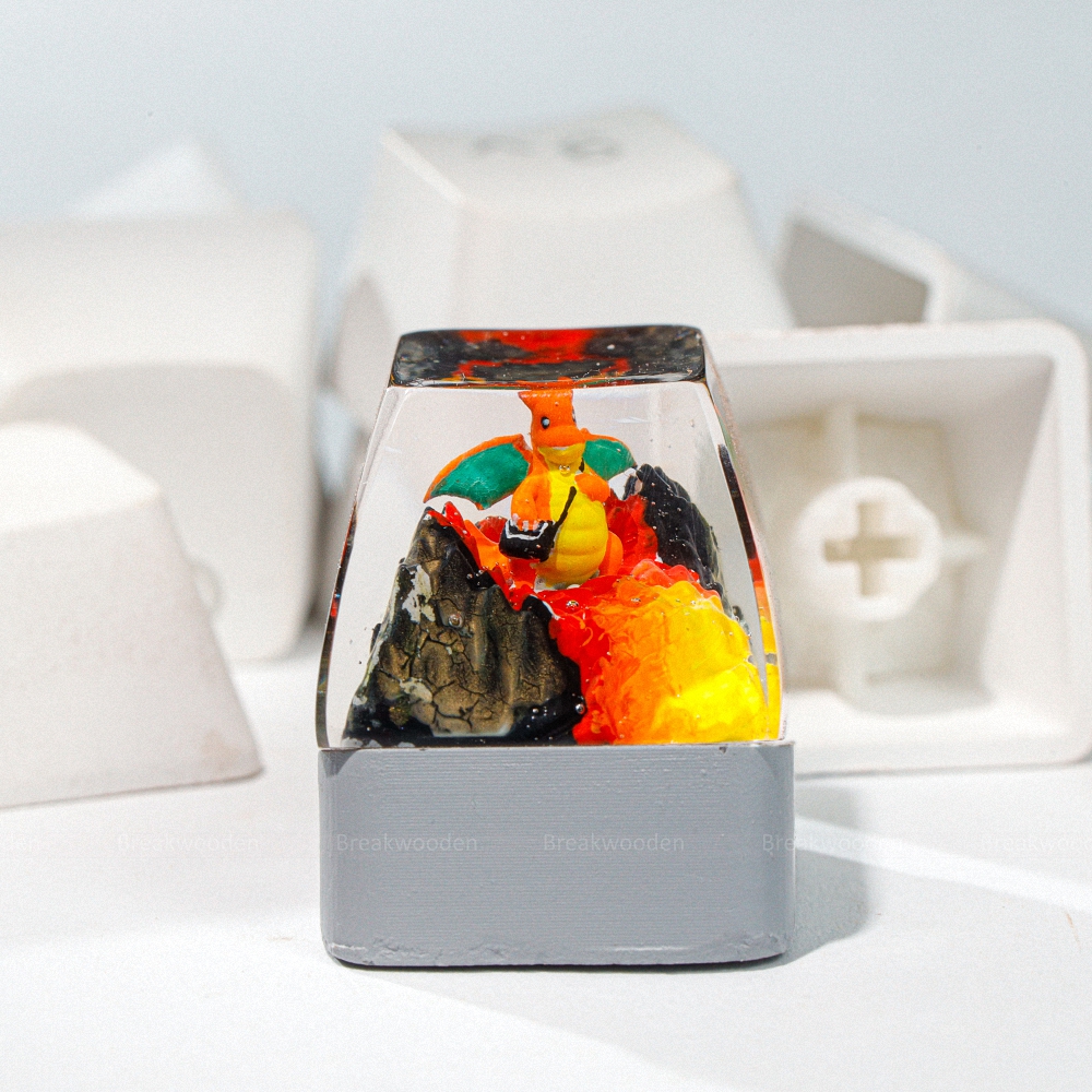 Pokemon - Charizard Artisan Keycap Breakwooden 16