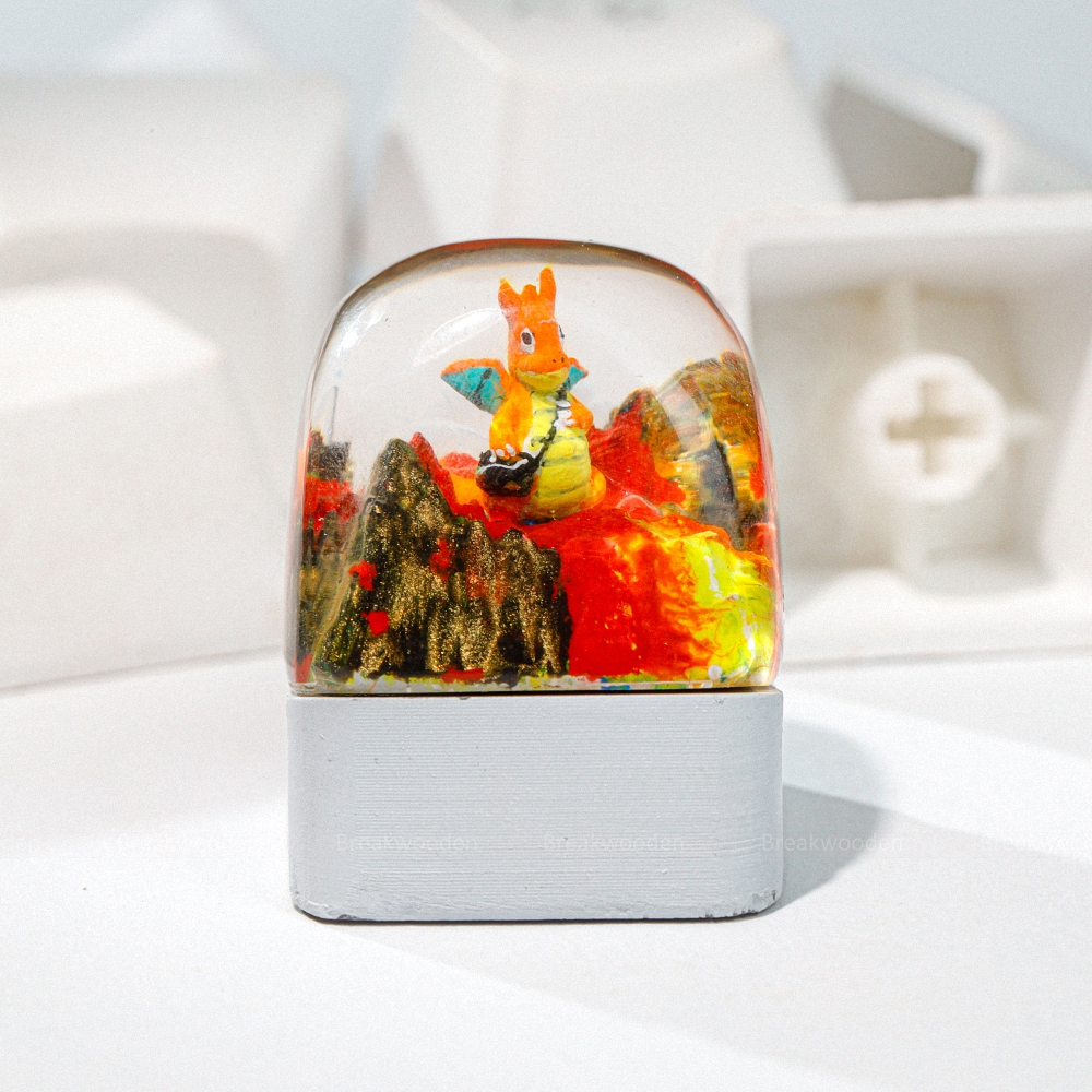 Pokemon - Charizard Artisan Keycap Breakwooden 16