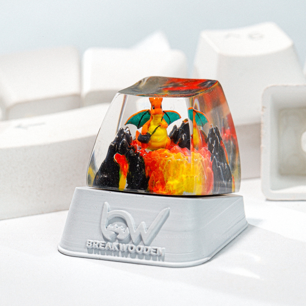 Pokemon - Charizard Artisan Keycap Breakwooden 16