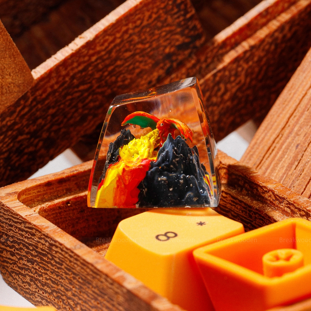 Pokemon - Charizard Artisan Keycap Breakwooden 17