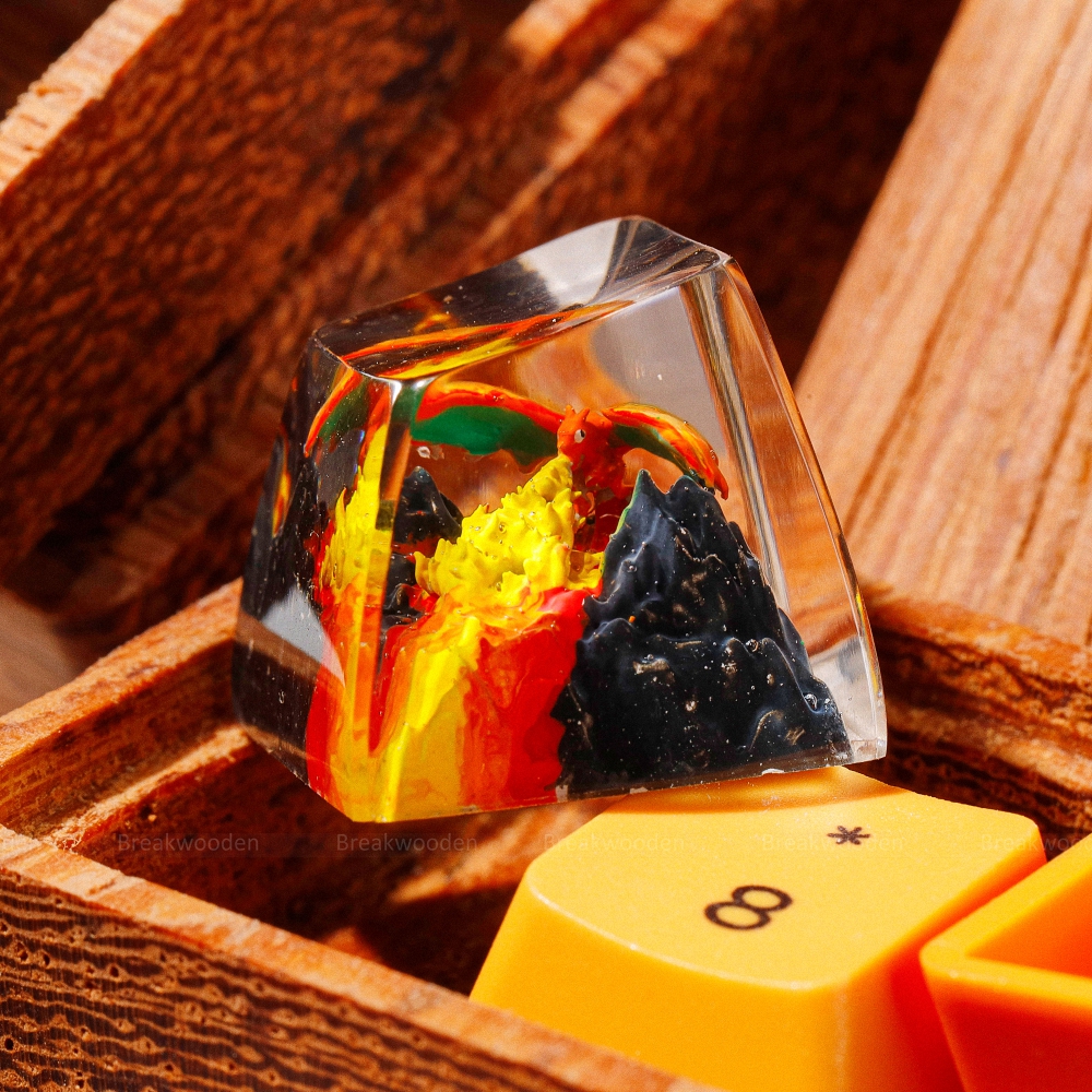 Pokemon - Charizard Artisan Keycap Breakwooden 17