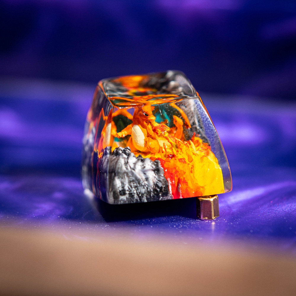 Pokemon - Charizard Artisan Keycap Breakwooden 18