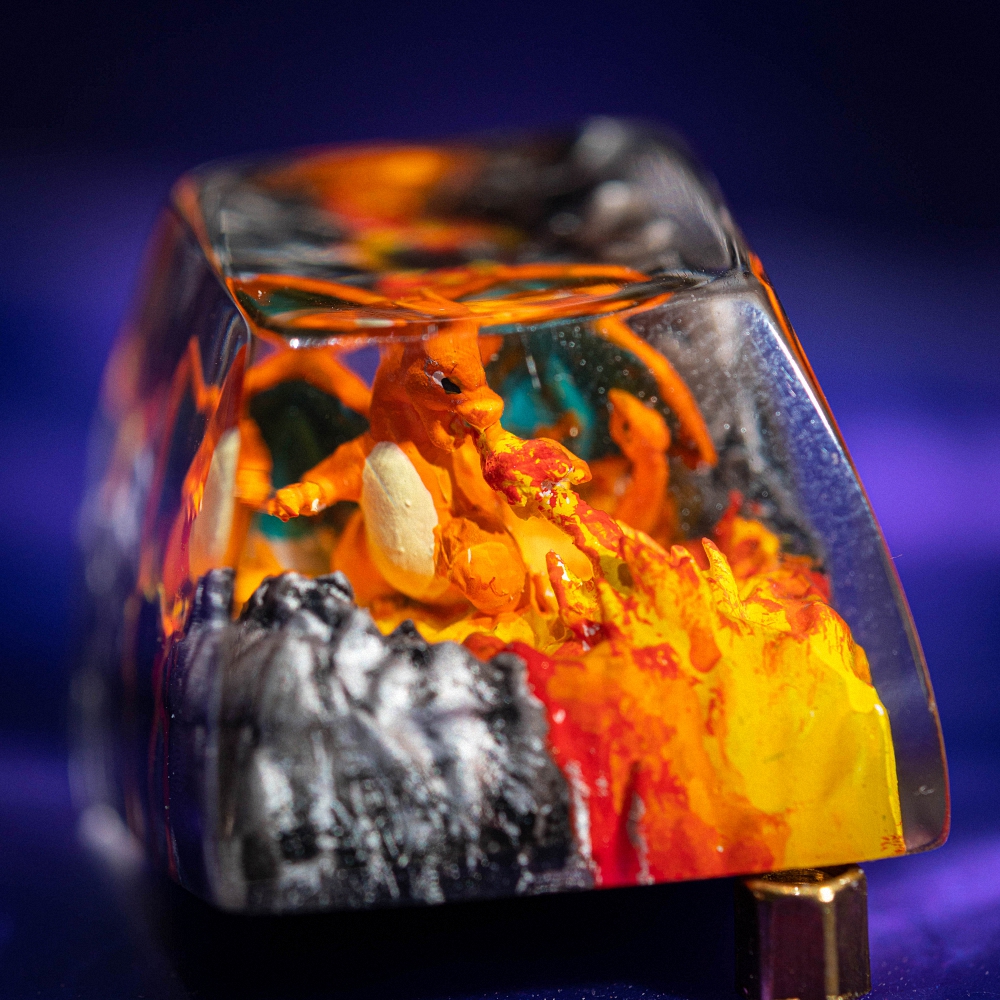 Pokemon - Charizard Artisan Keycap Breakwooden 18