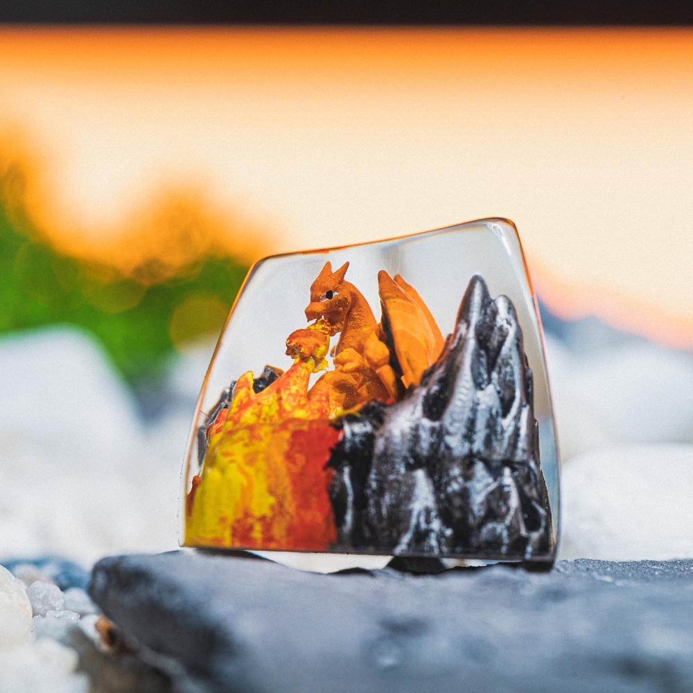 Pokemon - Charizard Artisan Keycap Breakwooden 21